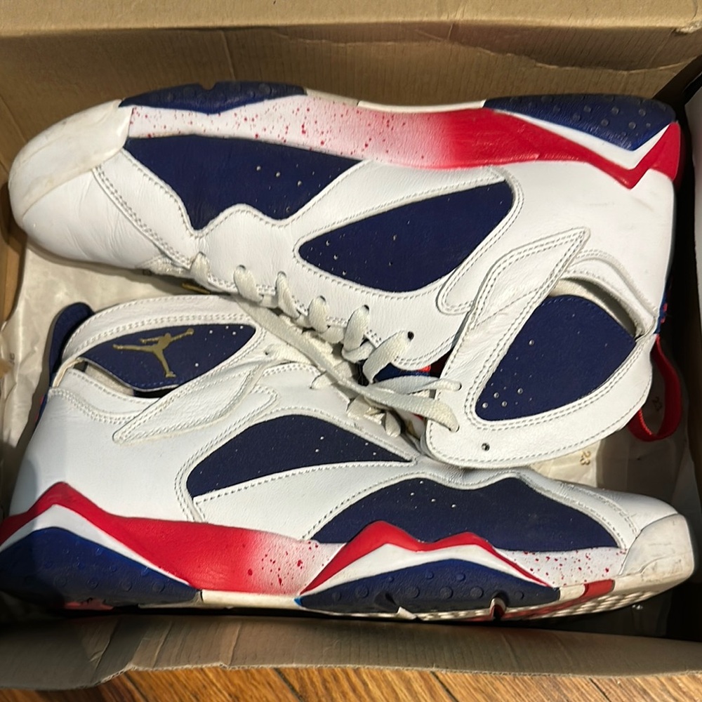 Nike Air Jordan 7 Retro “Tinker Alternate” USA Red Blue 304775-123 Mens Size 11
